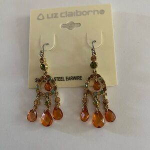 Liz Claiborne multistone drop earrings